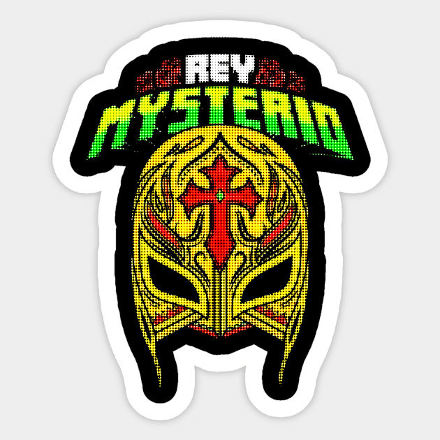 Rey Mysterio Retro Sticker by Berujung Harmony